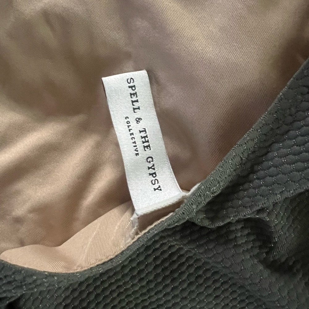 Olive Green Women's Swimsuit - Picture 6 of 7